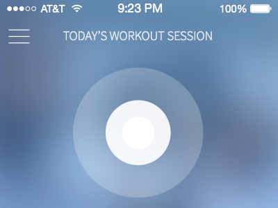 Workout Session - Respiratory Rate fitness mobile ui watch wearable
