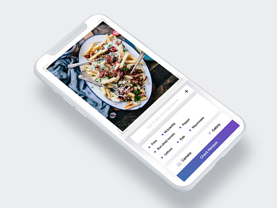 DailyUI Day#040 -Recipe Recognition app- File attached adobexd ai art direction camera dailyui design grid interactive ios recipe recognition ui user experience user interface ux