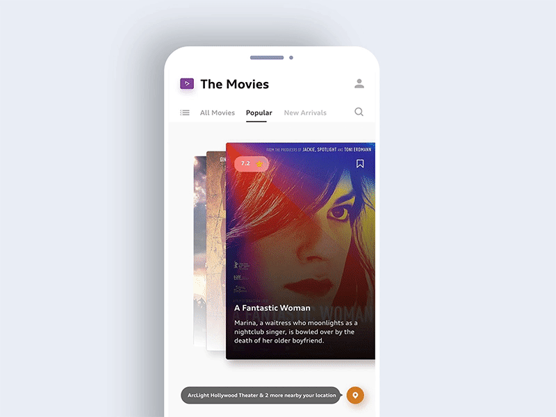 New XD Auto animate post - Movie Theater tickets app adobexd animation apps dailyui grid interactive ios ui user experience user interface ux
