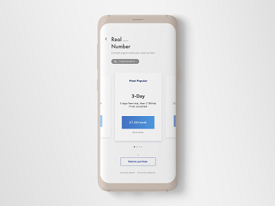 Paywall screen re-make for Real Number app