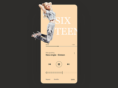 Music Player app concept adobexd app design grid interactive ios iphonex ui user experience user interface ux