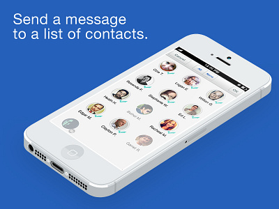 Send a message to a group of friends app group message iphone list of contacts