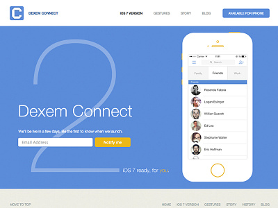 Landing page - Connect