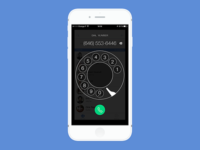 iPhone Dialer Experimentation 2 app dialer dialpad ios iphone