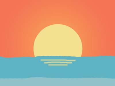 Sunrise Over The Sea By Olivier Jaouen On Dribbble