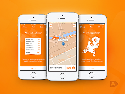 Parkeren met MKB Brandstof app app ios iphone map mkb brandstof orange park tour