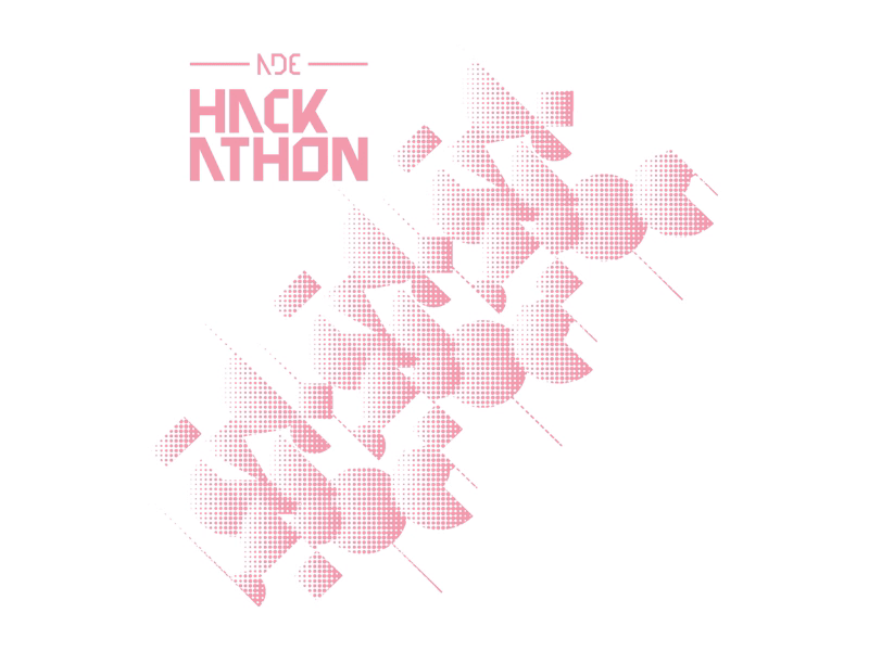 ADE Hackathon - Silkscreen Graphics ade hackathon illustration label a silkscreen print typography