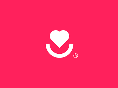 Happy Valentine's day brand identity branding flat funny funny logo heart logo illustrator logo love minimal minimal logo red smile logo valentine day visual visual design