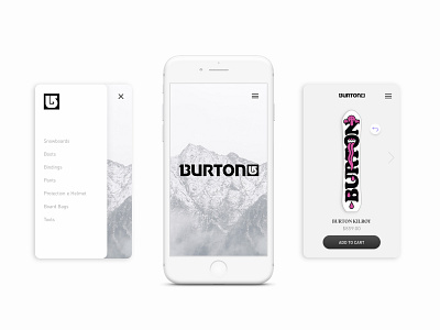 Burton App Redesign branding burton cool design ecommerce ecommerce app ios ios app logo mountain redesign sketch snow snowboard ui ui design uidesign uiux visual visual design