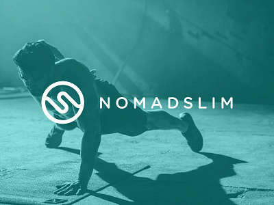 NomadSlim Logo blue brand identity branding fitness logo flat flatdesign illustrator logo minimal minimal logo n logo s logo simbol sports logo visual visual design wave wave logo