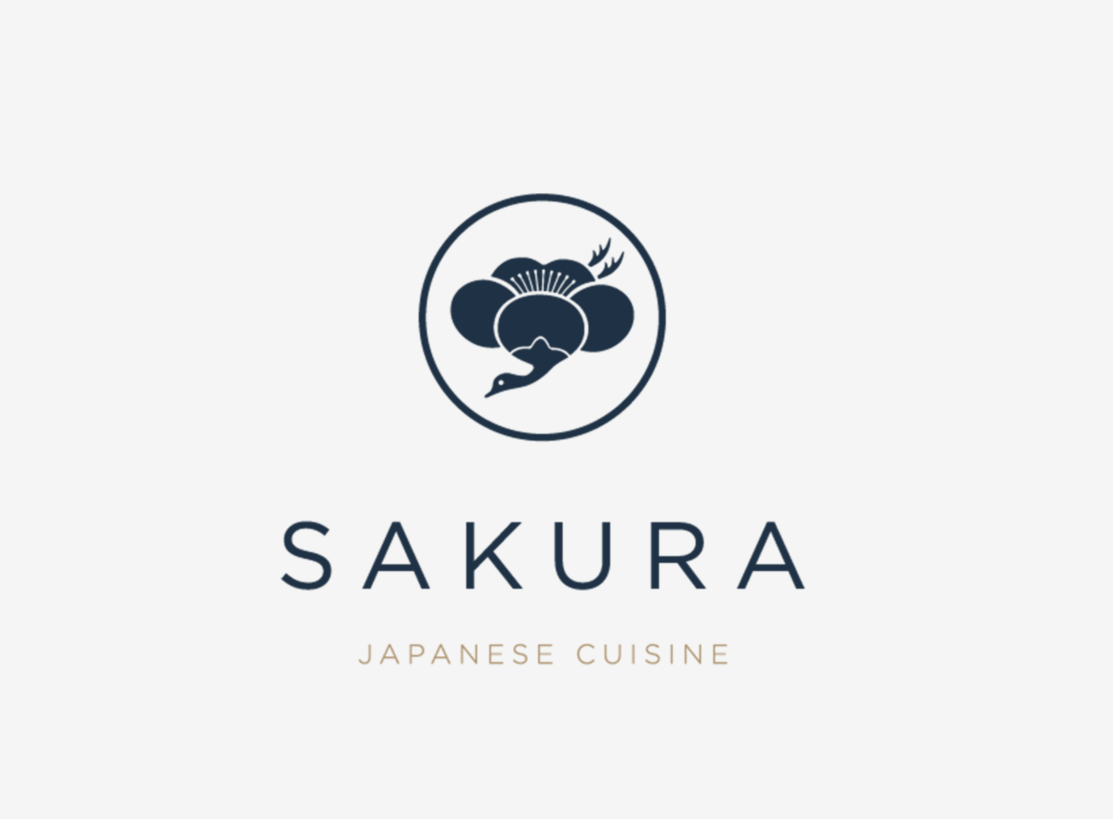 Sakura Japanese Cuisine Logo designed by Daniele Valluzzi. 