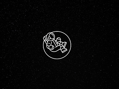 Astronaut Logo astronaut astronauta black brand identity branding digital illustrator logo minimal minimal logo star star logo studio visual design