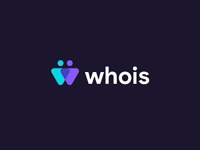 Whois App Logo app logo brand identity branding logo minimal minimal logo person logo sketch ui uidesign visual design w logo
