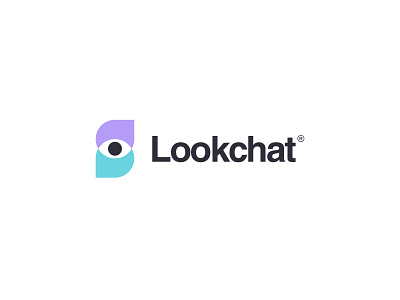 Lookchat Logo app appdesign applogo brand identity branding chat logo design eye logo illustrator logo look minimal minimal logo ui uidesign visual visual design