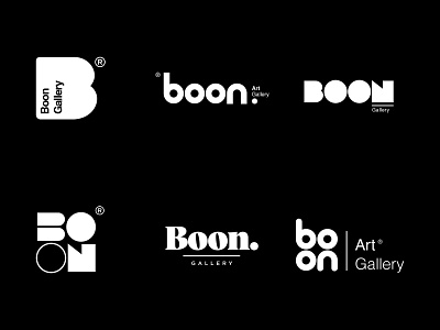 BOON art gallery art artgallery b letter logo b logo brand identity branding flat font illustration illustrator logo minimal minimal logo visual visual design