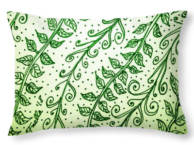 "Into the Thick of It, Green" green pattern art design repeat pattern vine illustration