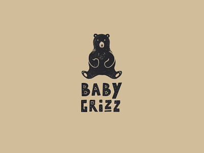 Baby Grizz | Branding hand drawn illustration procreate app sketch