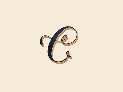 C is for Calligraphy 36daysoftype calligraphy hand type hand typography procreate app