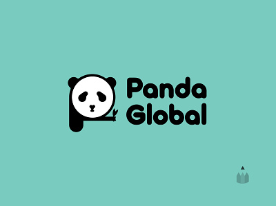 Panda | Daily Logo Challenge Day 3 daily logo challenge day 3 dailylogochallenge illustration logo logo design logodesign p panda panda global vector
