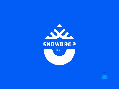 Daily logo challenge: Day 8 // Snowdrop Ski ❄️ 🎿 badge branding daily logo challenge iconic illustration logo merch ski ski resort snow snowdrop