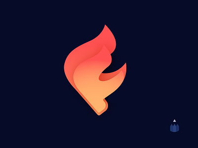 Daily logo challenge: Day 10 // Flint & Flame 🔥 dailylogochallenge dailylogochallengeday10 fire flame illustration logo