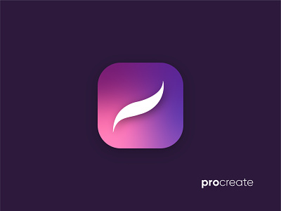 Procreate App Refresh | Official Playoff app icon branding get creative with procreate just for fun logo logo design mark procreateapp refresh