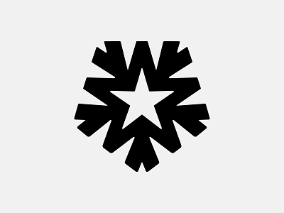 Monogram | W Star black and white brand logo monogram design monogram logo monogram symbol star symbol