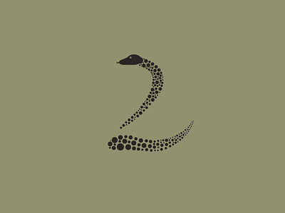 2 | Snake Typography design flat illustration typography vector