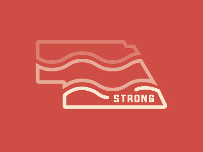 Nebraska Strong branding design flat flooding illustration logo midwest nebraska nebraska strong no place like nebraska strong vector