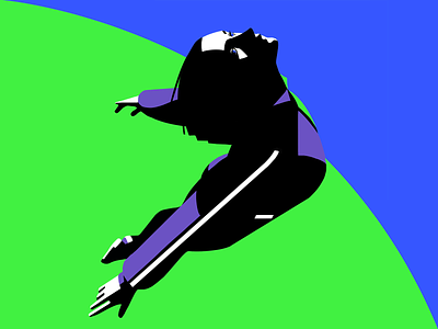 Flying abstract athlete character competition geometric gym high jump jump jumping movement neon olympics shapes sport sports vector victory woman women workout