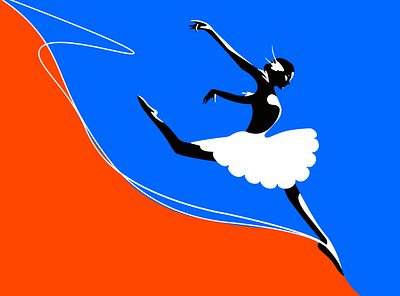 Swan Lake ballerina ballet character choreography dance design disney drawing fairy tale geometric illustration jump movement music odette odile simple swan lake vector women