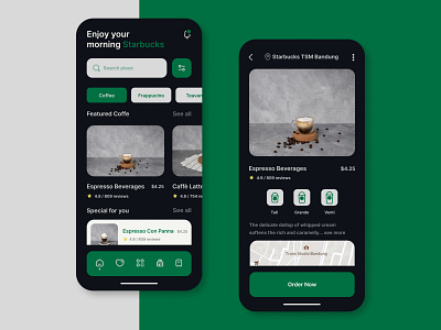 Redesign Starbucks App