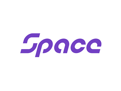 ThirtyLogos Challenge Day 1 Space logo purple space thirtylogos typography