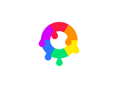 ThirtyLogos Challenge Day 9 Paint color logo paint rainbow thirtylogos