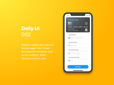 Daily UI 002 Credit Card Checkout