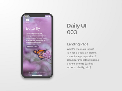 Daily UI 003 Landing Page