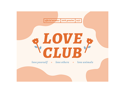 Love Club abstract adobeillustrator design love loveclub typography
