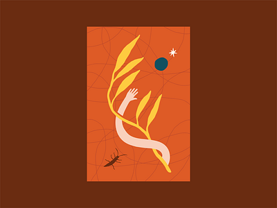 Australia Bushfire Aid Postcard australia design donate illustration minimal