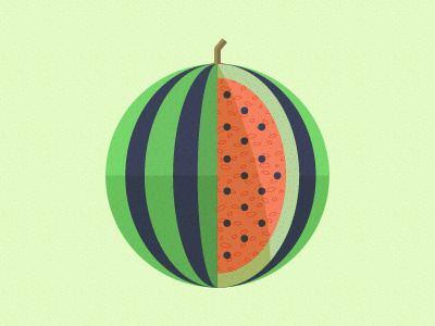 Watermelon fruit illustration watermelon