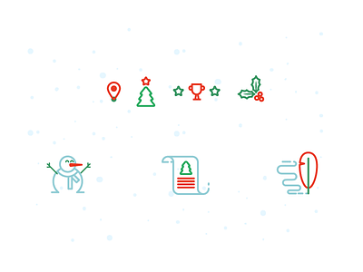 Christmas events icons christmas event icons map new year snow