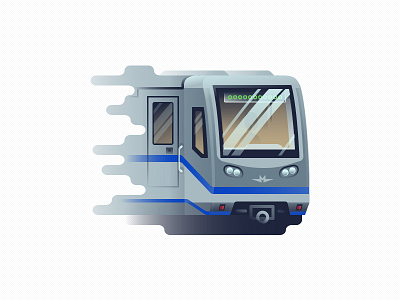 Subway train "Rusich" illustration subway train