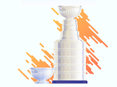Stanley Cup – 1892 vs Current cup hockey illustration stanley cup trophy