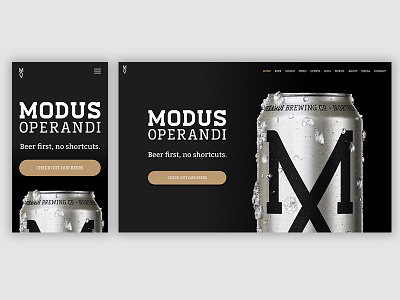 Daily UI 003 - Brewery Landing Page