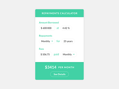 Daily UI 004 - Mortgage Repayments Calculator
