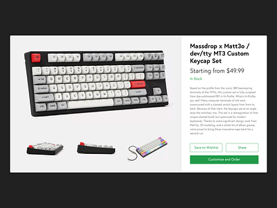 Dailyui 012 - e-commerce shop 012 daily design digital keyboard store ui ux web