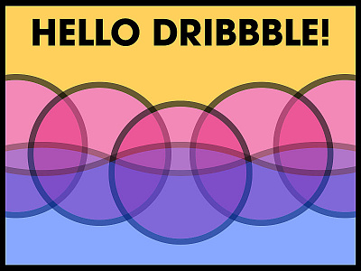 Hello Dribbble! dribbble hellodribbble illustration
