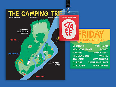 The Camping Trip Music Festival - Visual Identity brand design brand identity branding festival festival branding illustration music music festival visual design visual identity