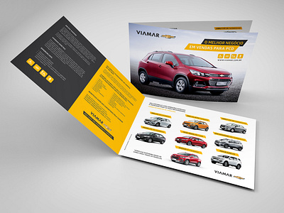 Divulgação PCD Chevrolet branding brochure design brochure mockup design