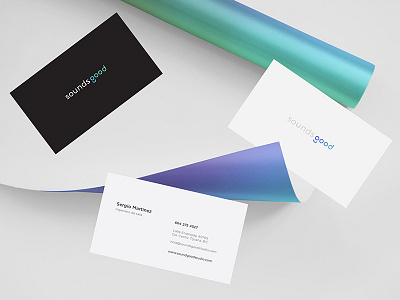 Sounds Good brand identity branding business cards graphic design