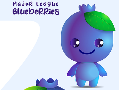 major league blueberries character mascot